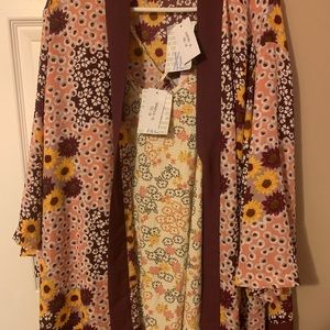 NWT LulaRoe XL Daniella and matching XL Aurora! Beautiful set!